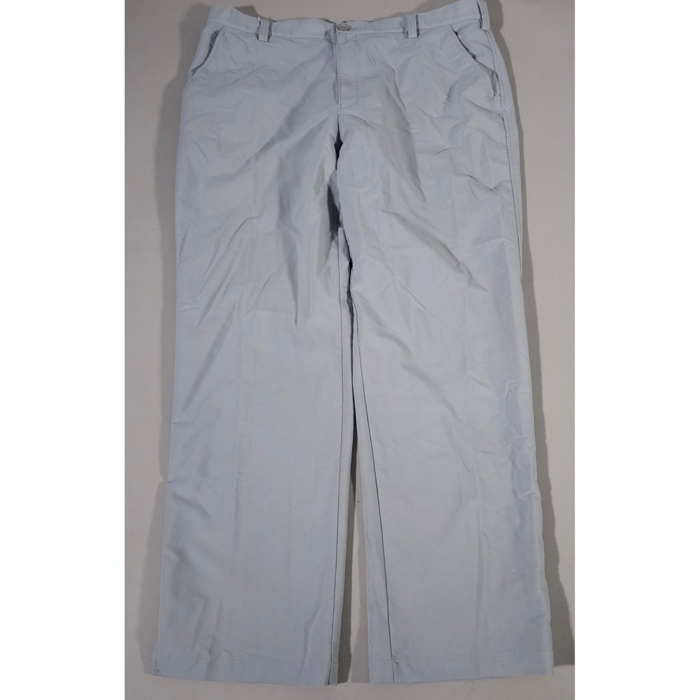 Under Armour Golf Pants Mens 40/32 Gray Performance Stretch Straight‎ Leg